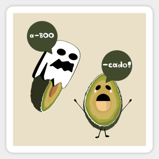 Scary Ghost: a-BOO-cado! Edition Sticker